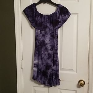 One Clothing Blue Tie Die Dress